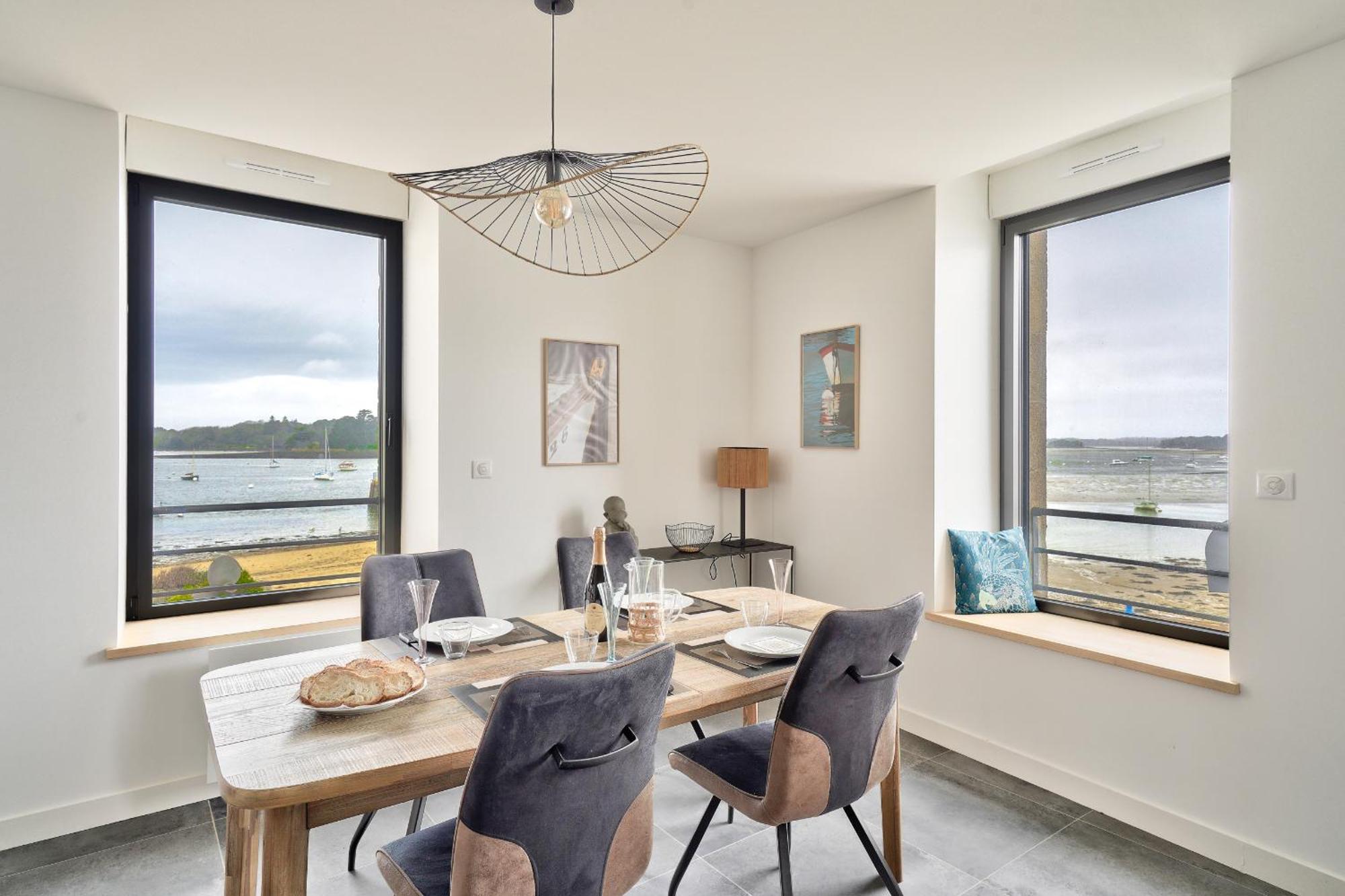 Appartement 4 personnes avec vue mer Île-Tudy Extérieur photo